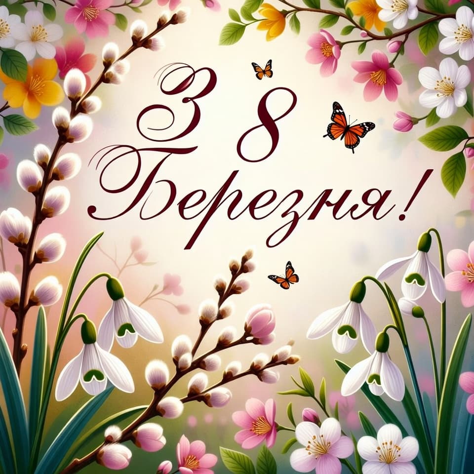 Привітання з 8 березня