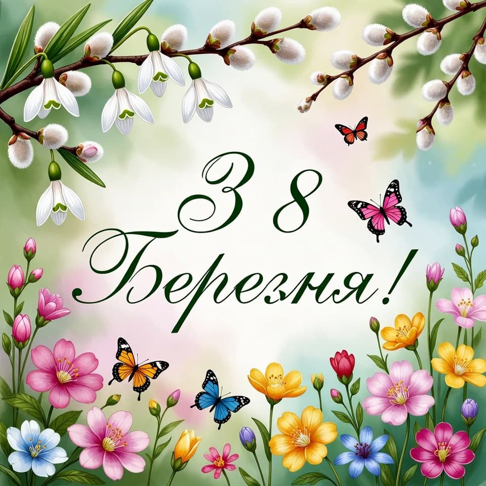 Привітання з 8 березня