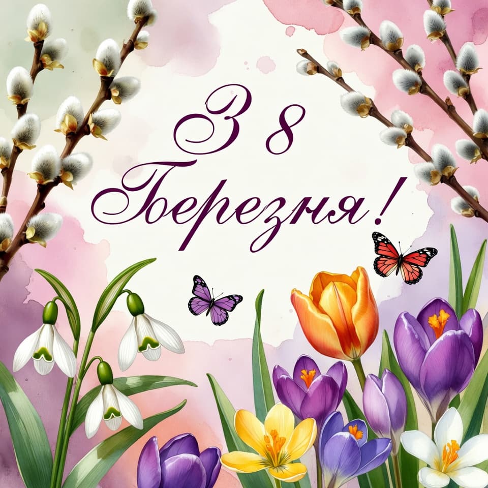 Привітання з 8 березня