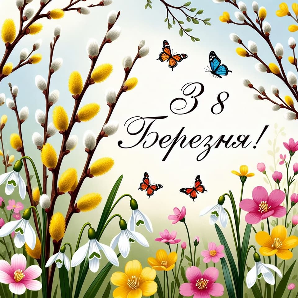Привітання з 8 березня