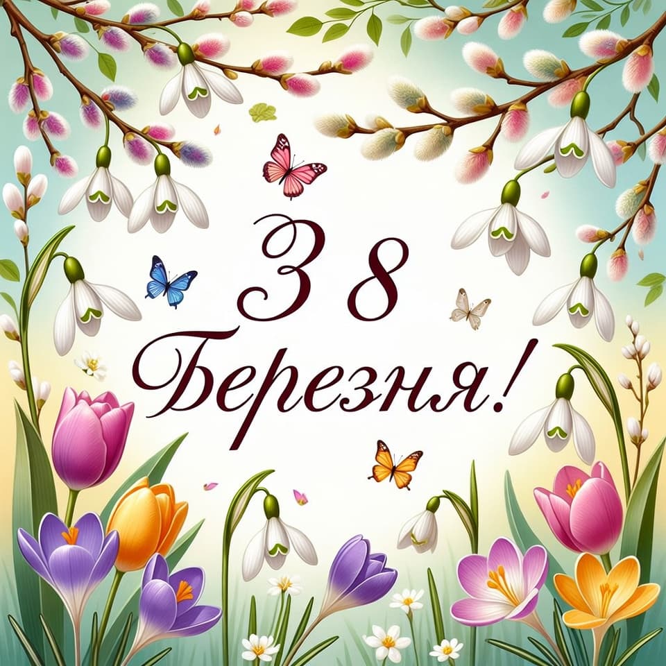 Привітання з 8 березня