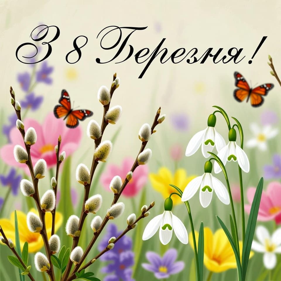Привітання з 8 березня