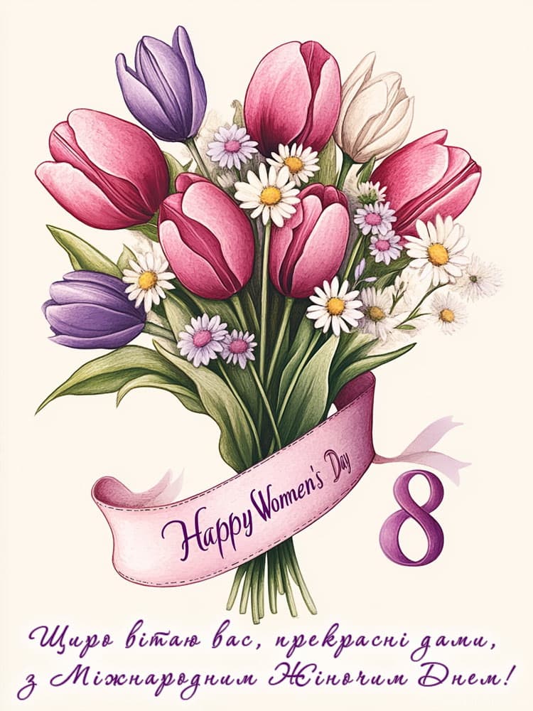 Привітання з 8 березня