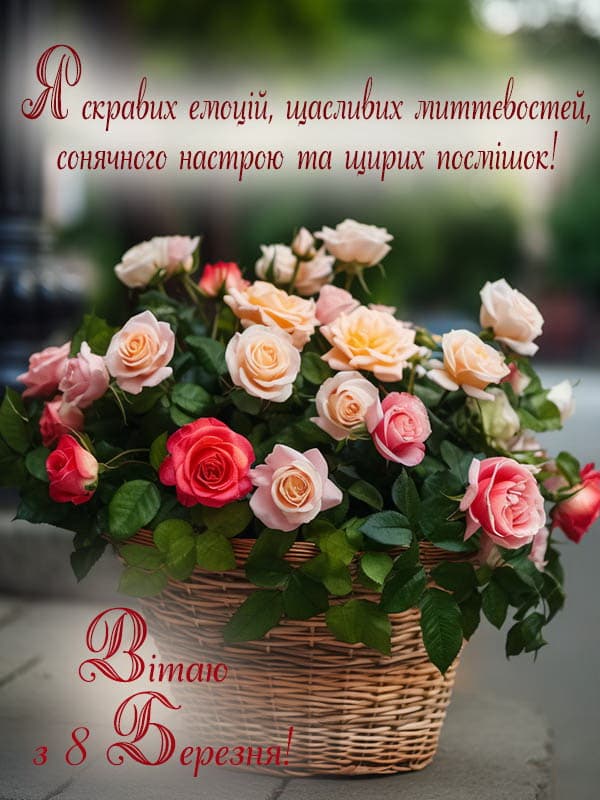 Привітання з 8 березня
