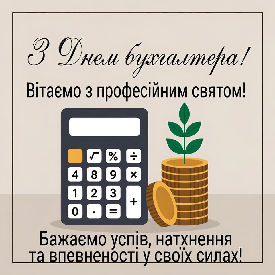 Привітання з Днем бухгалтера