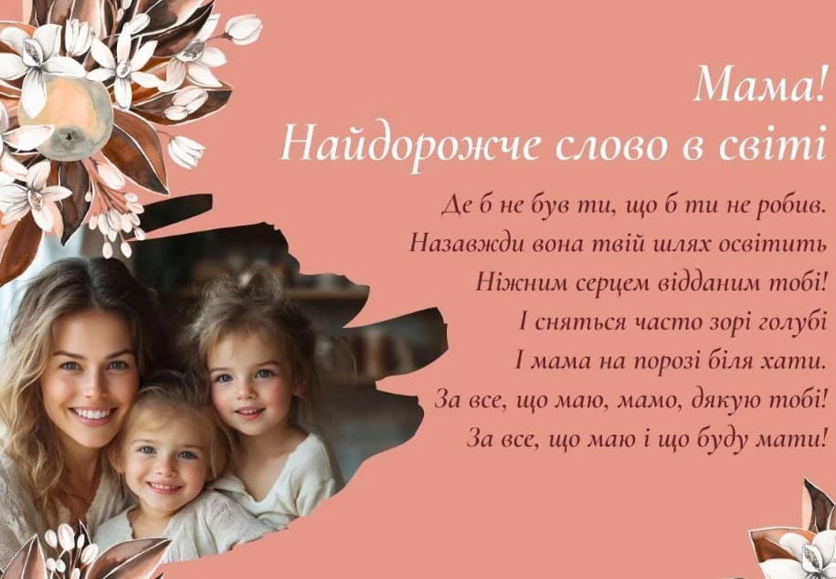 Привітання з Днем матері