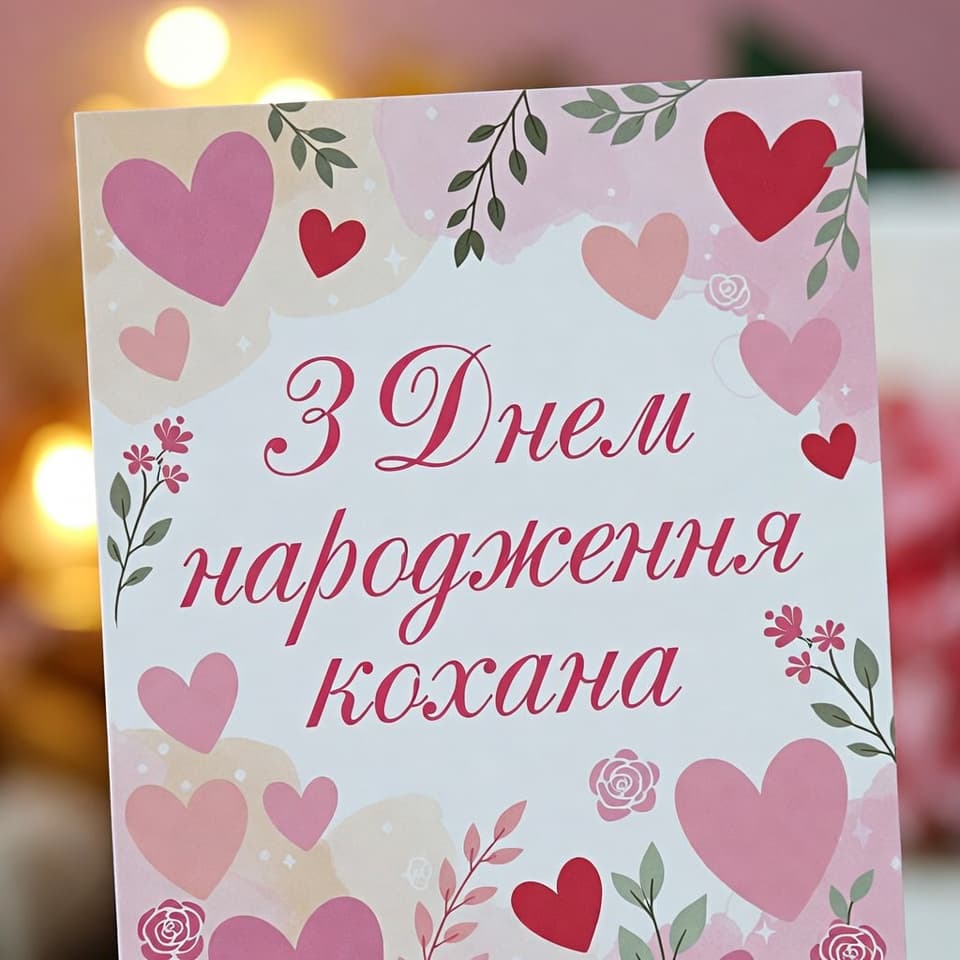 Привітання з Днем народження коханій, дружині