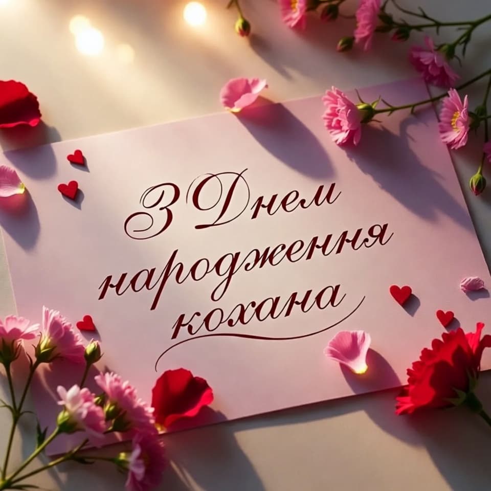 Привітання з Днем народження коханій, дружині