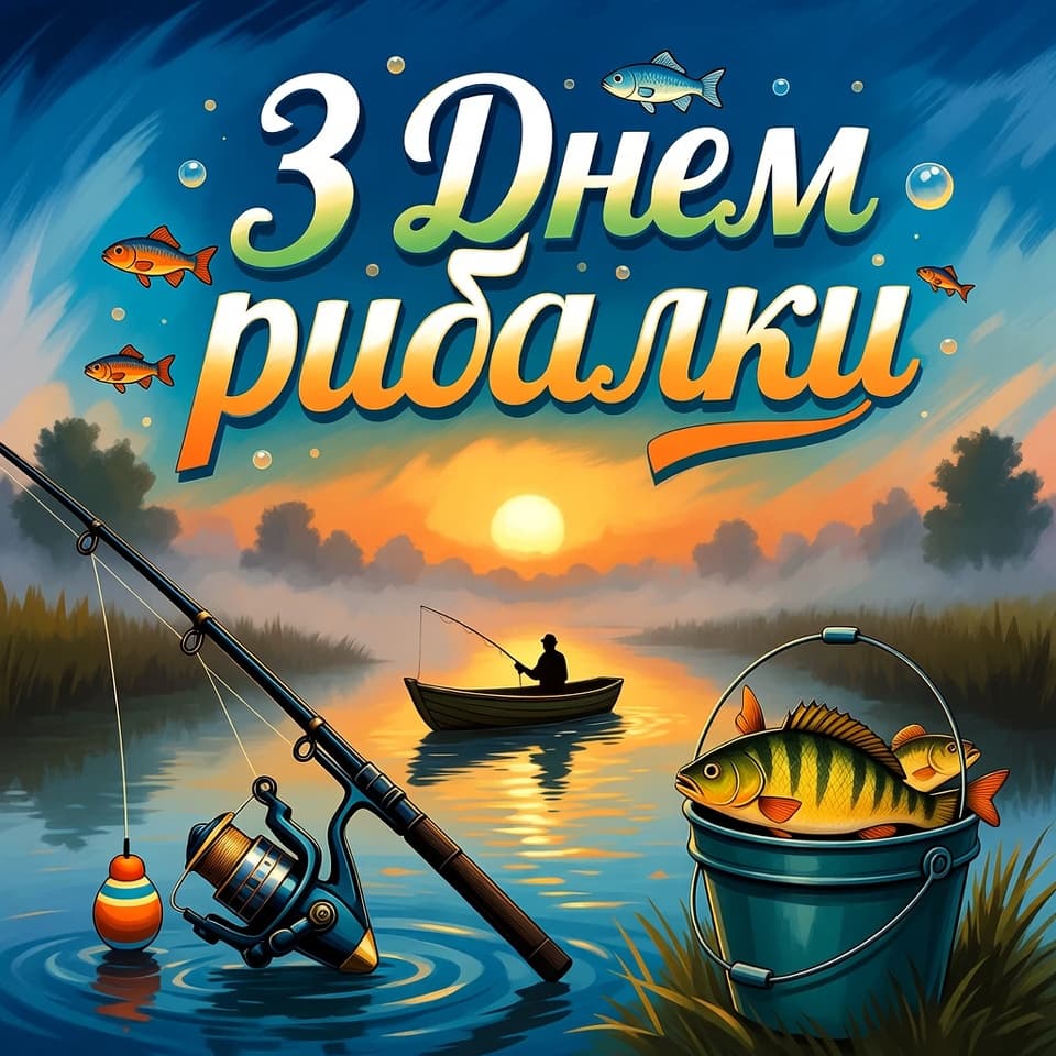 Привітання з Днем рибалки