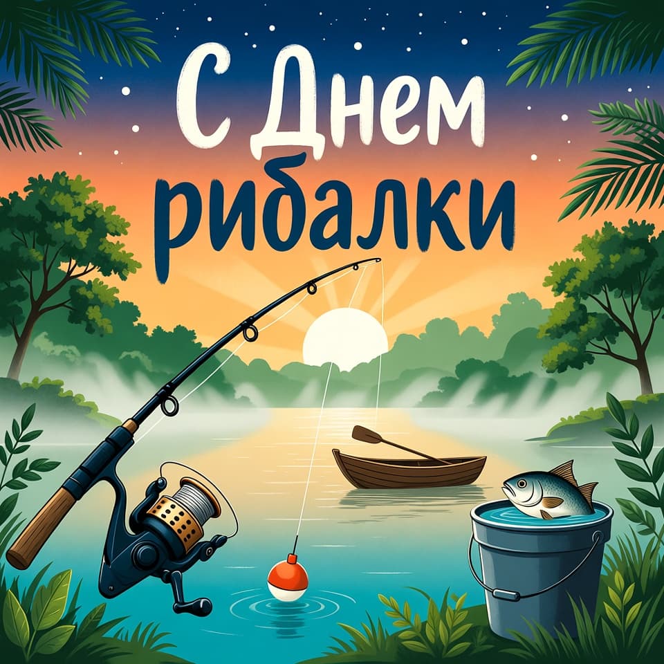Привітання з Днем рибалки