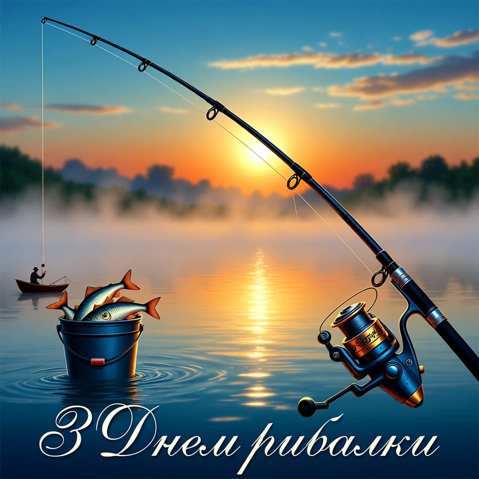 Привітання з Днем рибалки