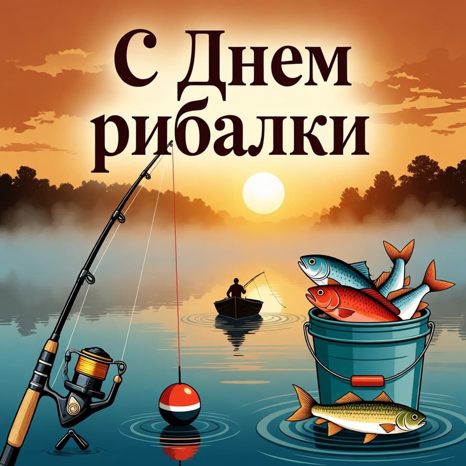 Привітання з Днем рибалки