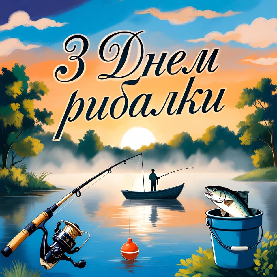 Привітання з Днем рибалки