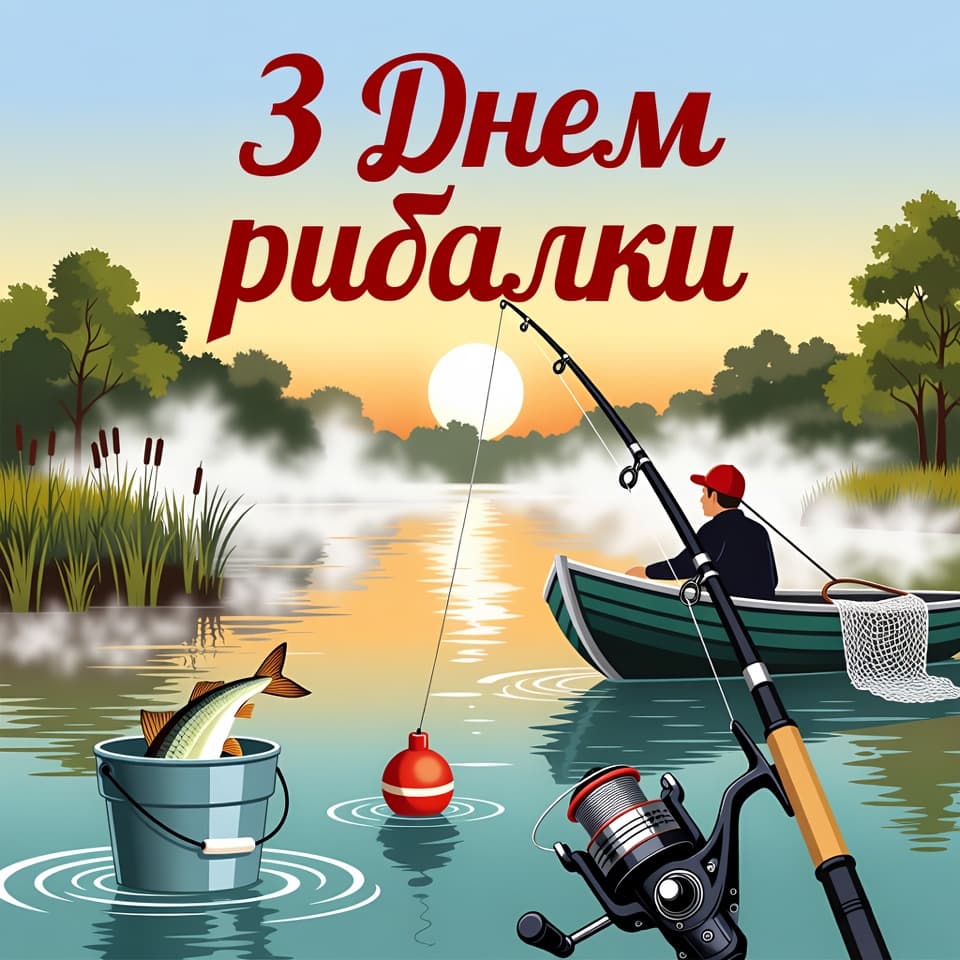Привітання з Днем рибалки