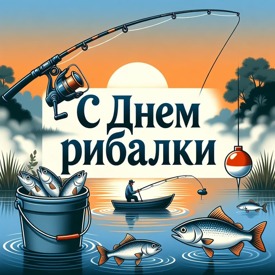 Привітання з Днем рибалки
