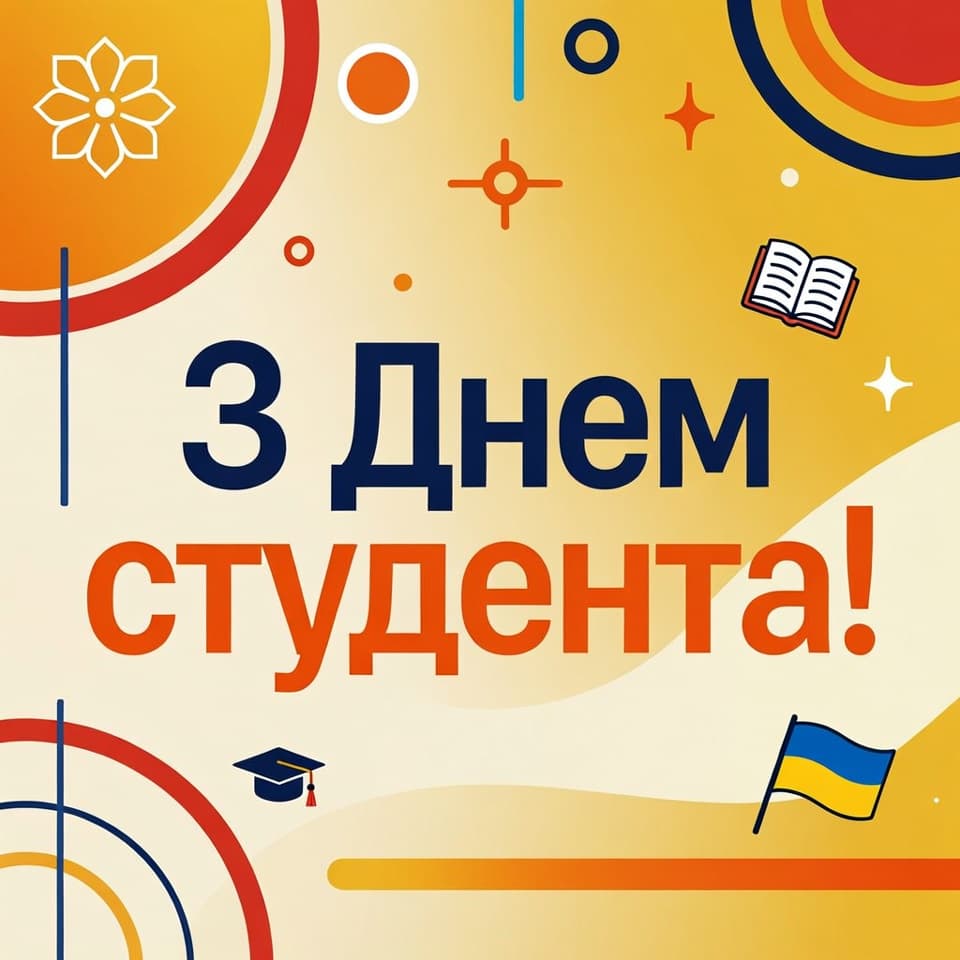 Привітання з Днем студента