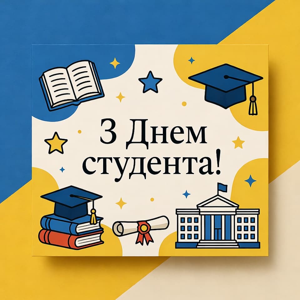 Привітання з Днем студента