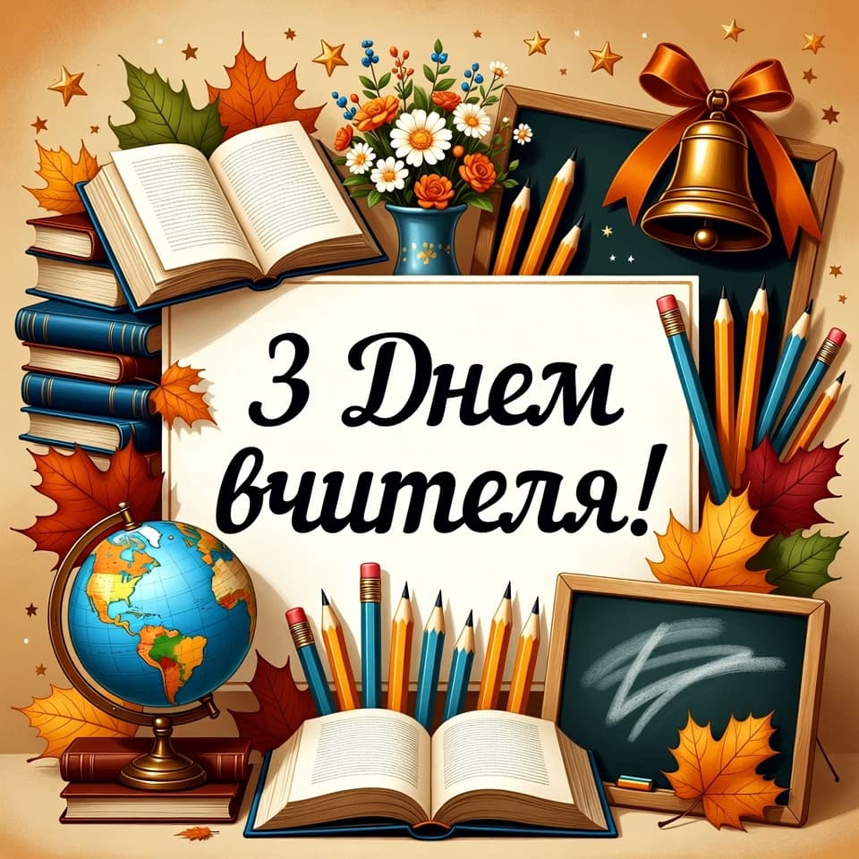 Привітання з днем Вчителя