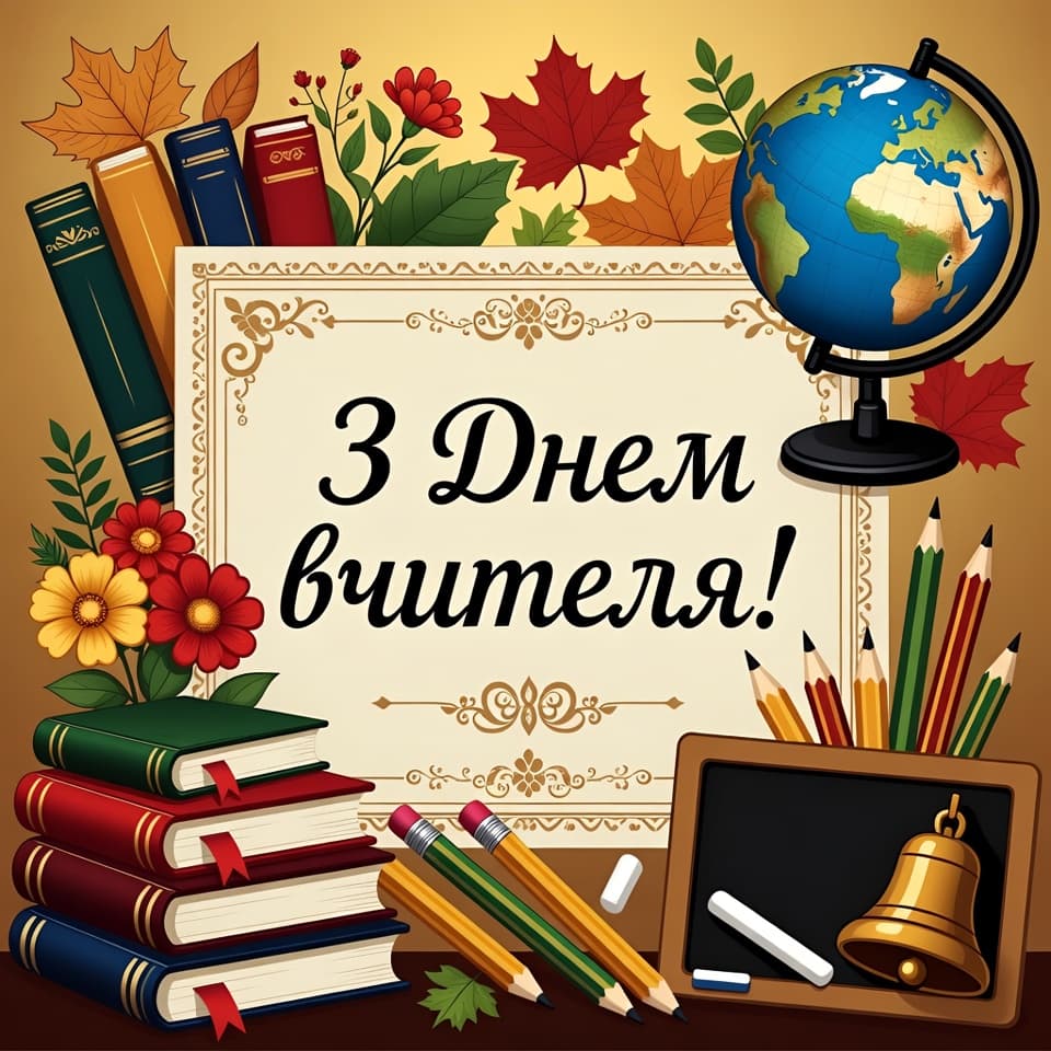 Привітання з днем Вчителя