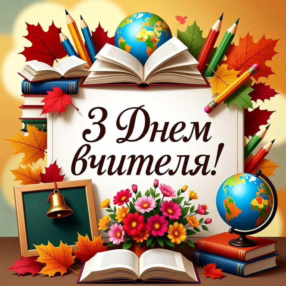 Привітання з днем Вчителя
