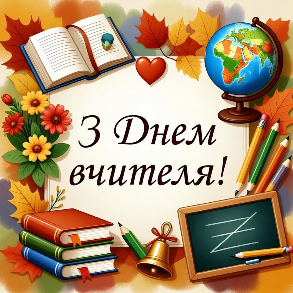 Привітання з днем Вчителя