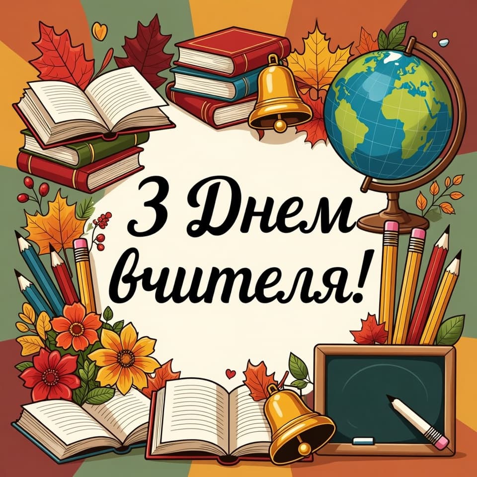Привітання з днем Вчителя