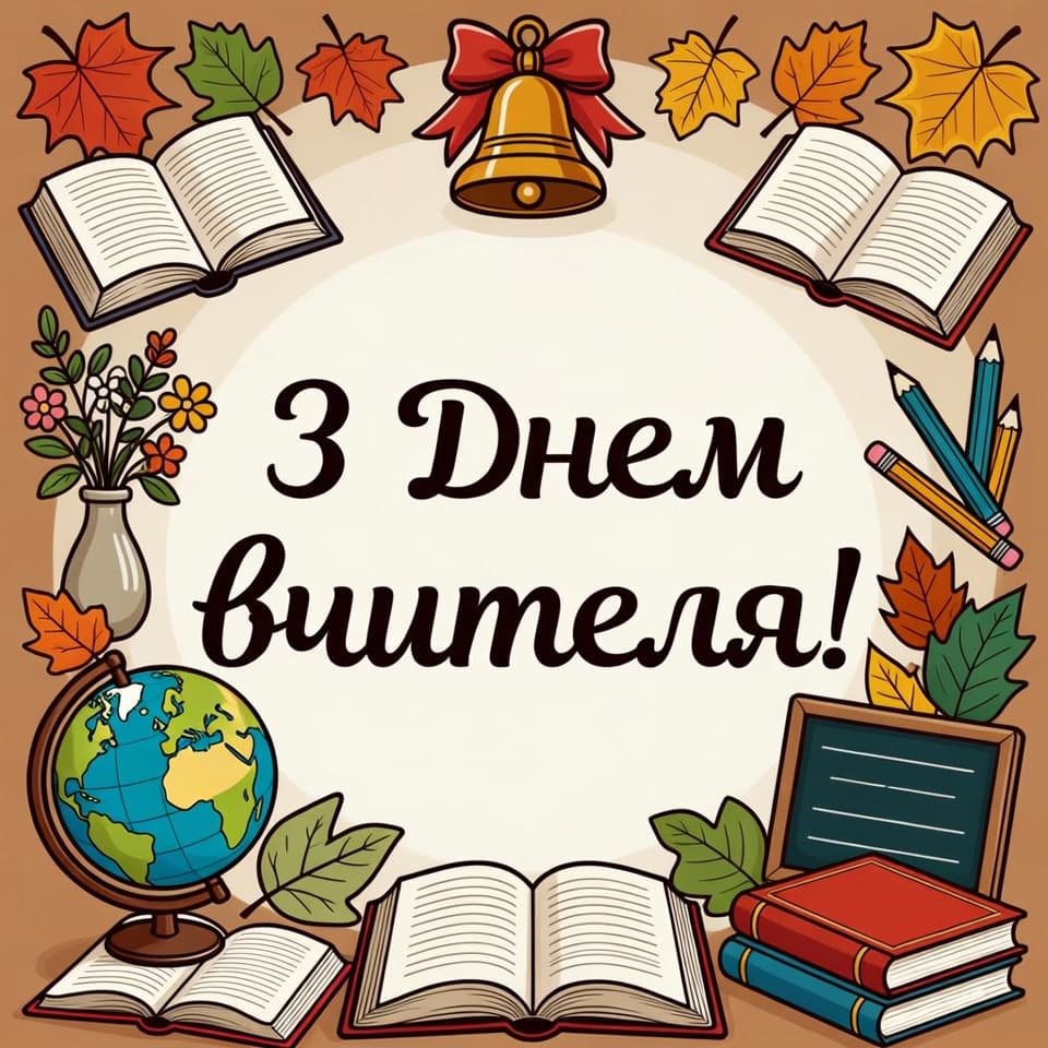 Привітання з днем Вчителя