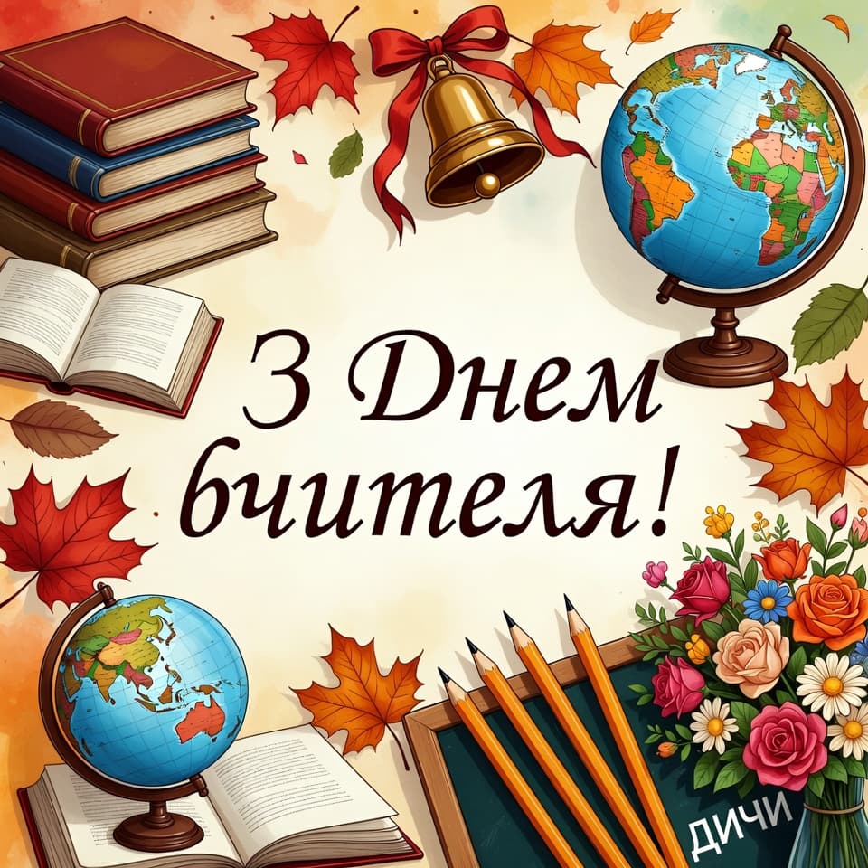 Привітання з днем Вчителя