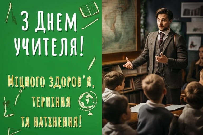 Привітання з Днем вчителя