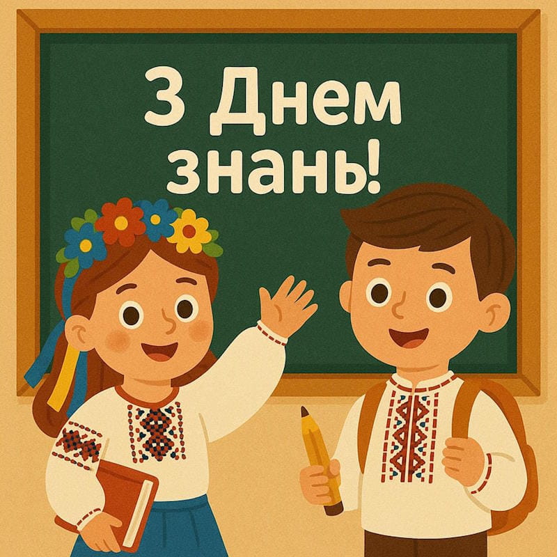 Привітання з Днем Знань 1 вересня
