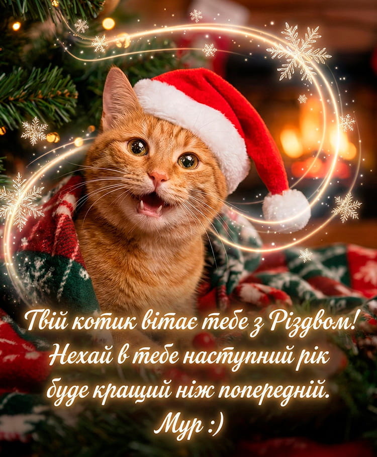 Привітання з Різдвом Христовим