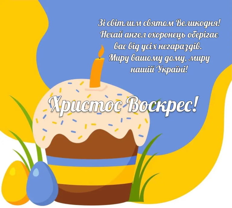 Привітання з Великоднем