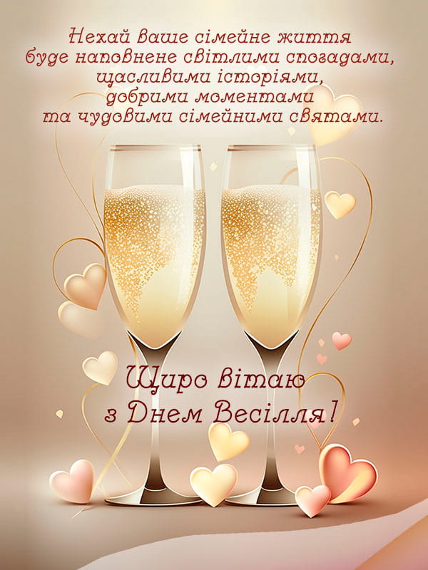 Привітання з весіллям