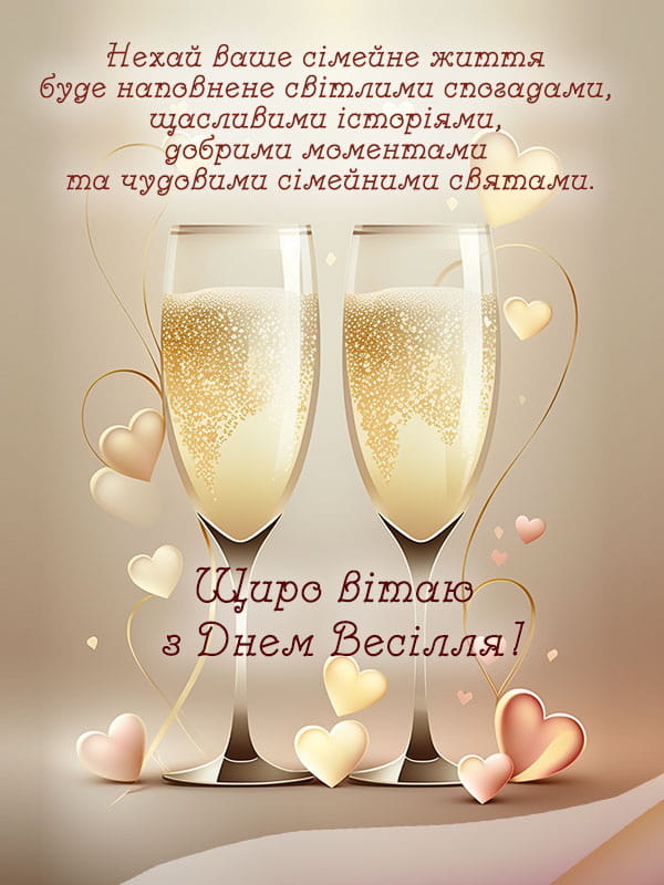Привітання з весіллям